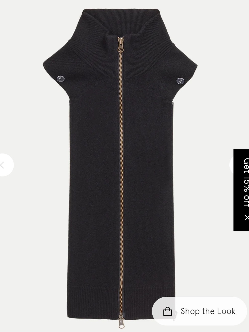 Veronica Beard Uptown Merino Wool-Cashmere Dickey EUC